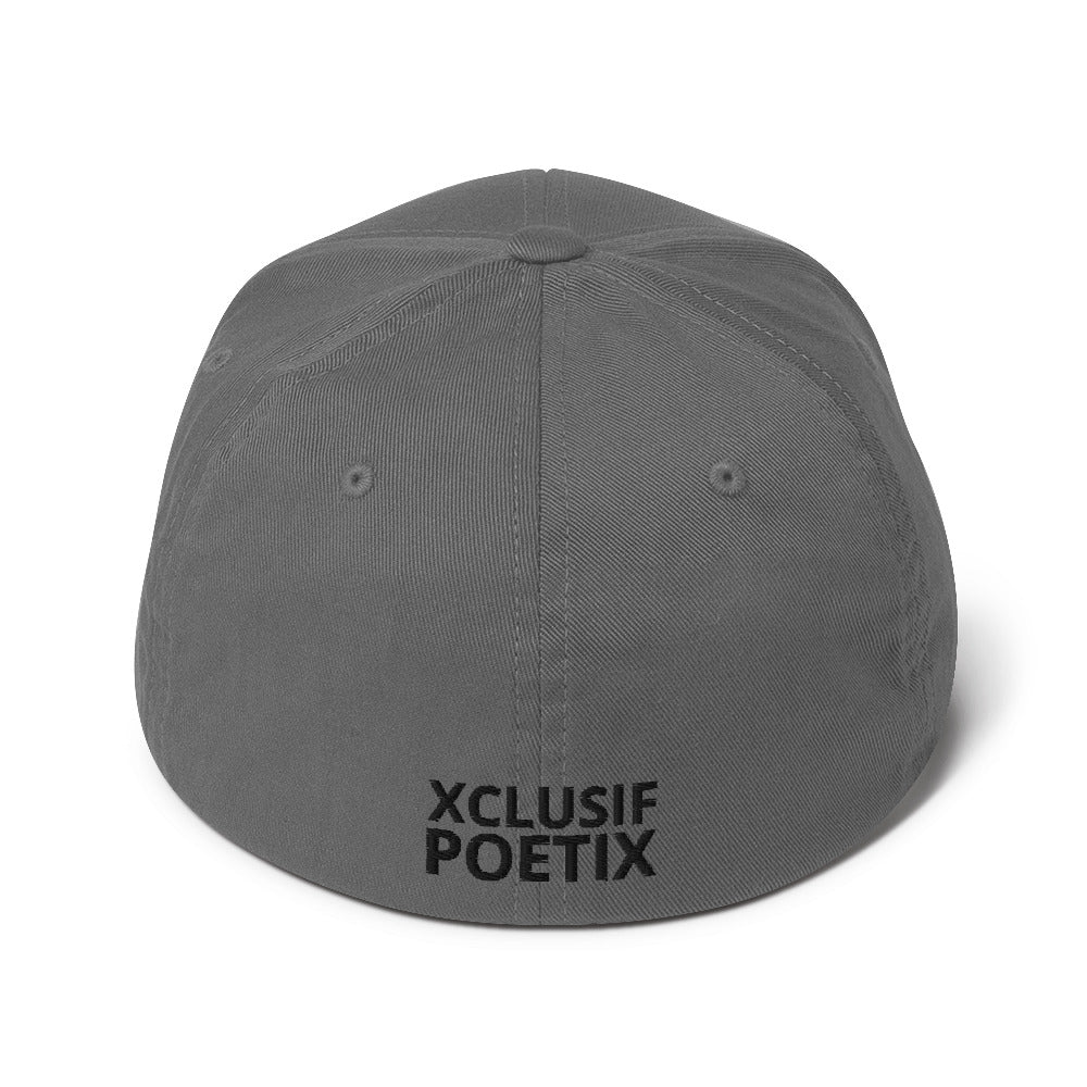 XCLUSIF POETIX BLACK LOGO Fitted Cap