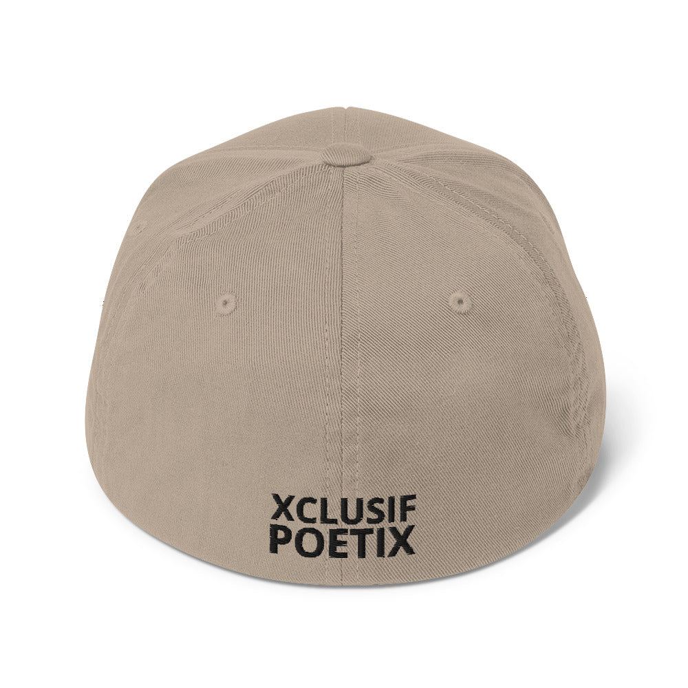 XCLUSIF POETIX BLACK LOGO Fitted Cap