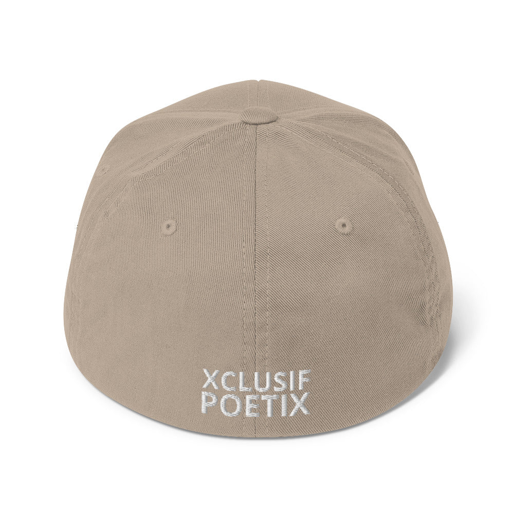 XCLUSIF POETIX WHITE LOGO Fitted Cap