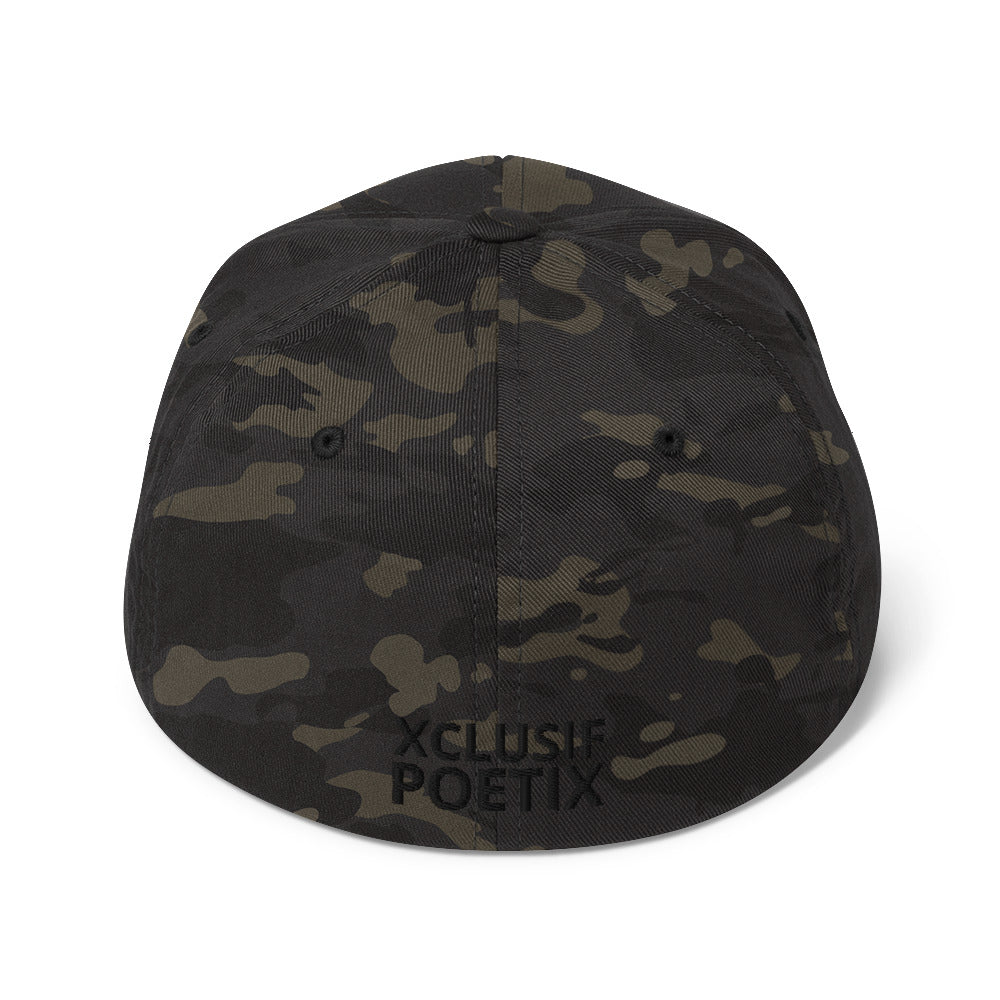 XCLUSIF POETIX BLACK LOGO Fitted Cap