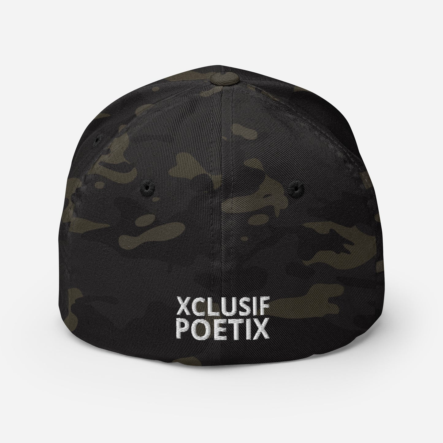 XCLUSIF POETIX WHITE LOGO Fitted Cap