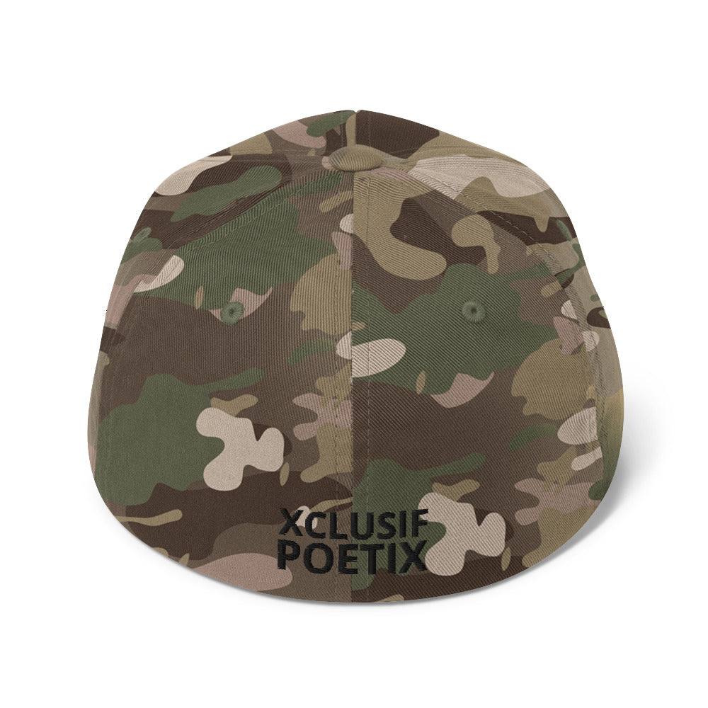 XCLUSIF POETIX BLACK LOGO Fitted Cap