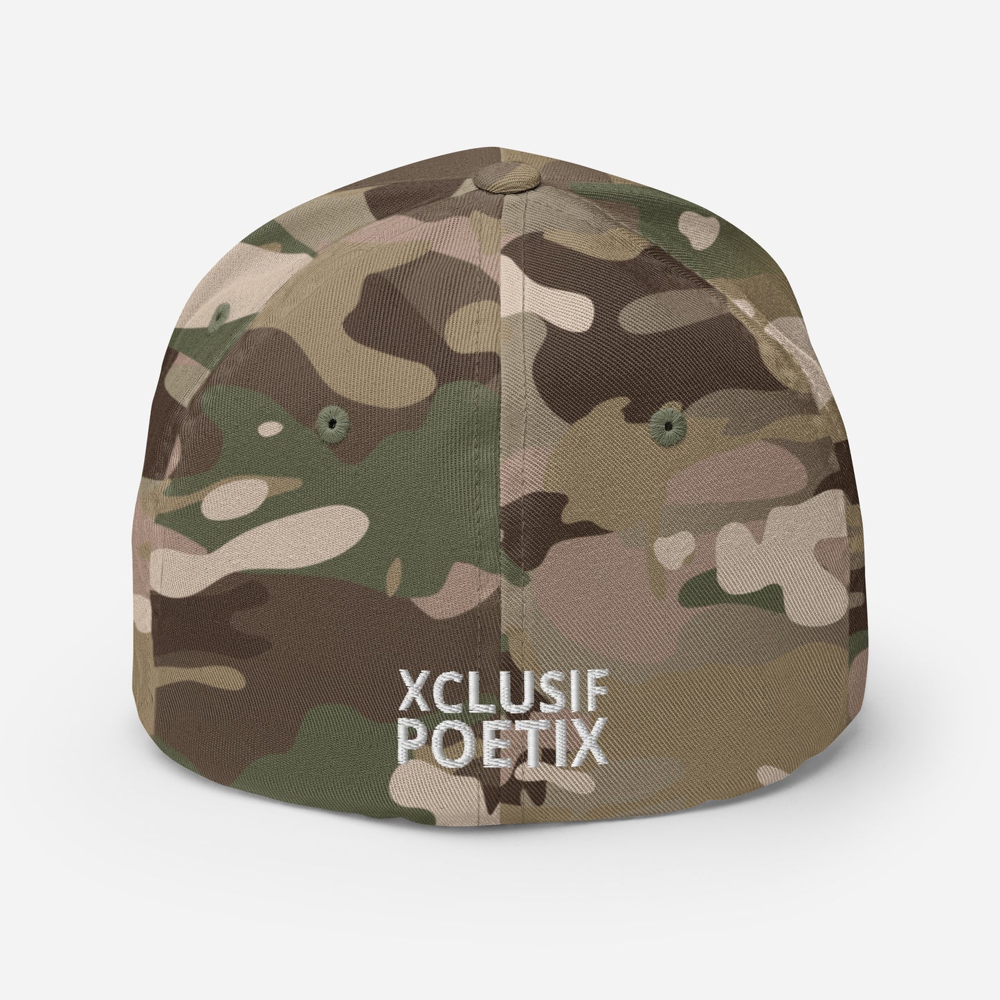 XCLUSIF POETIX WHITE LOGO Fitted Cap