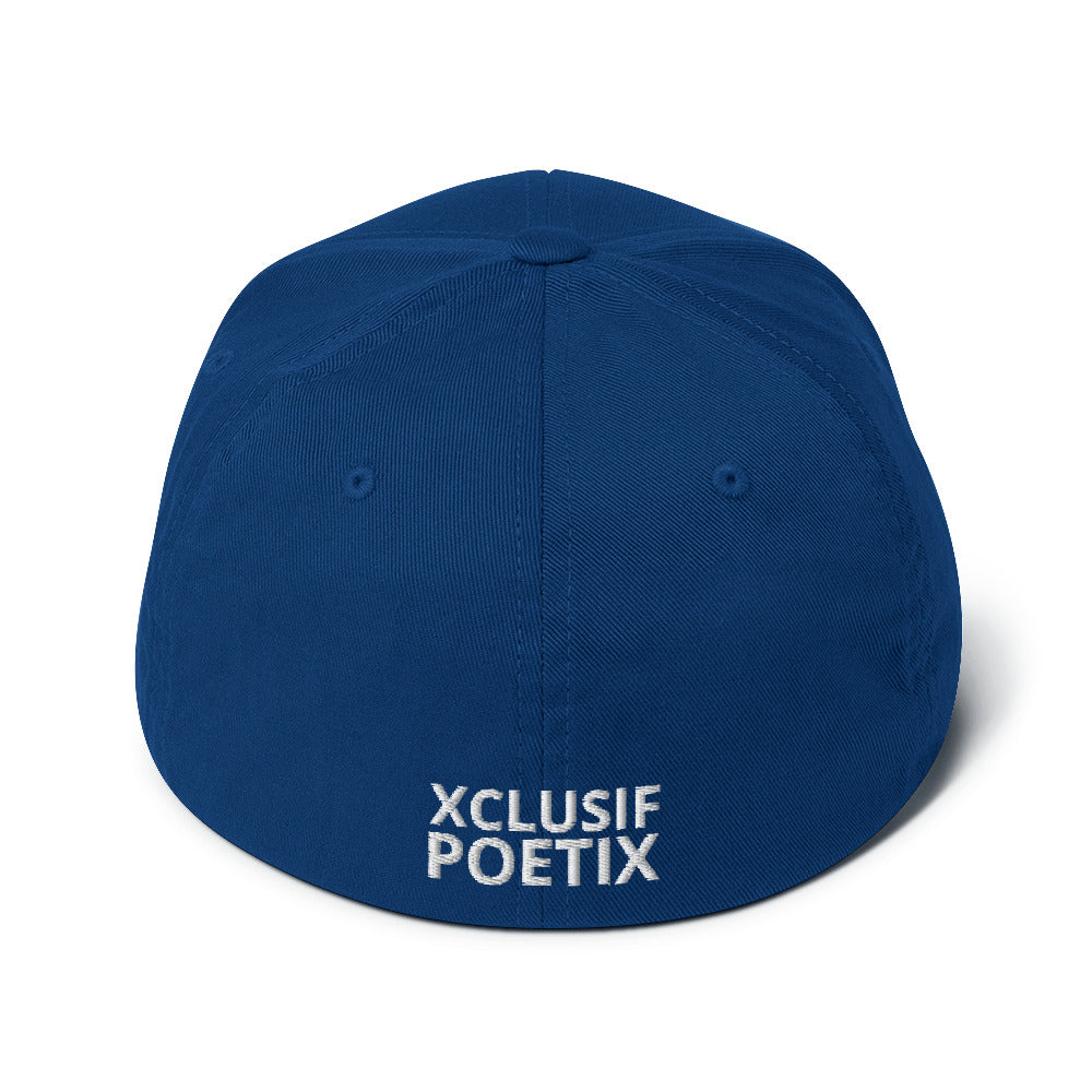 XCLUSIF POETIX WHITE LOGO Fitted Cap