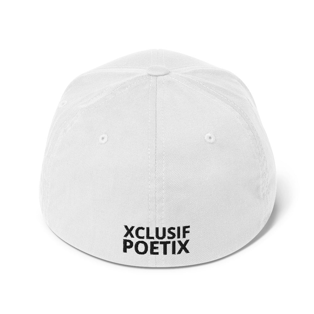 XCLUSIF POETIX BLACK LOGO Fitted Cap