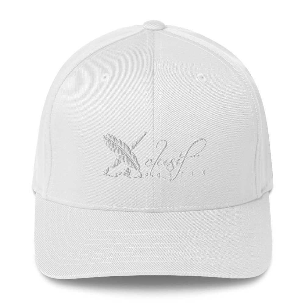 XCLUSIF POETIX WHITE LOGO Fitted Cap