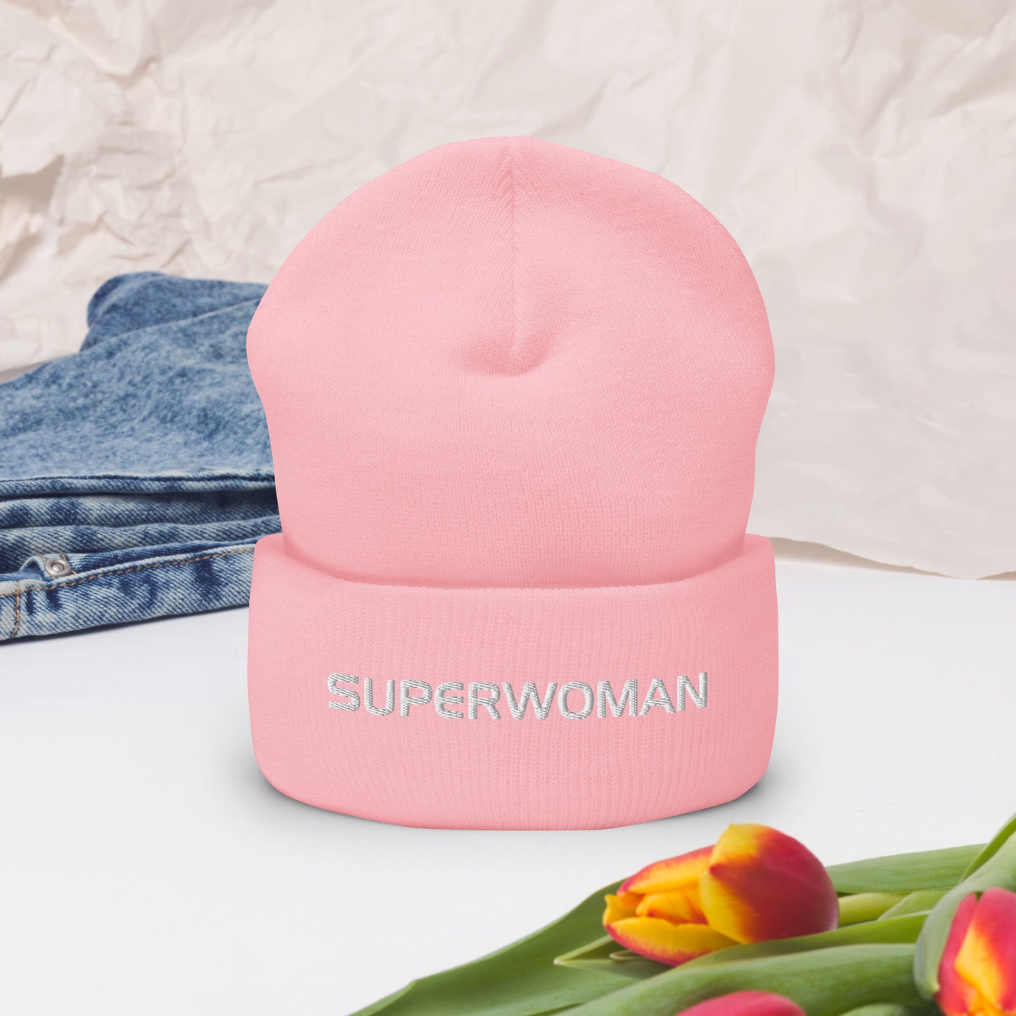 SUPERWOMAN BY XCLUSIF POETIX Cuffed Beanie