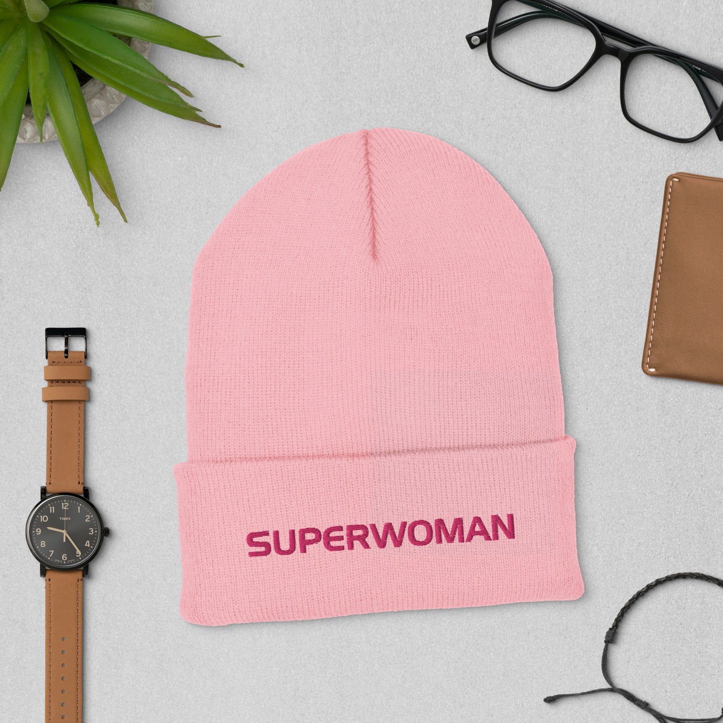 SUPERWOMAN BY XCLUSIF POETIX Cuffed Beanie