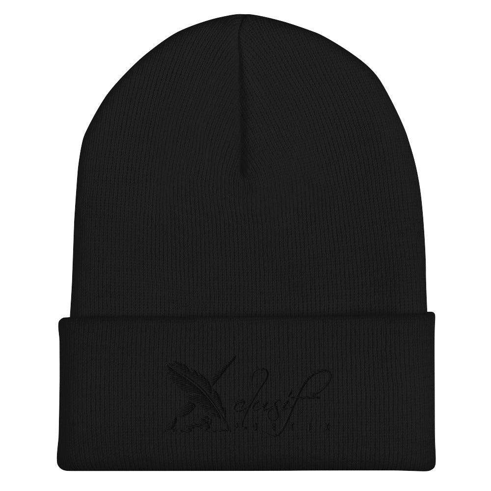 XCLUSIF POETIX BLACK LOGO Cuffed Beanie