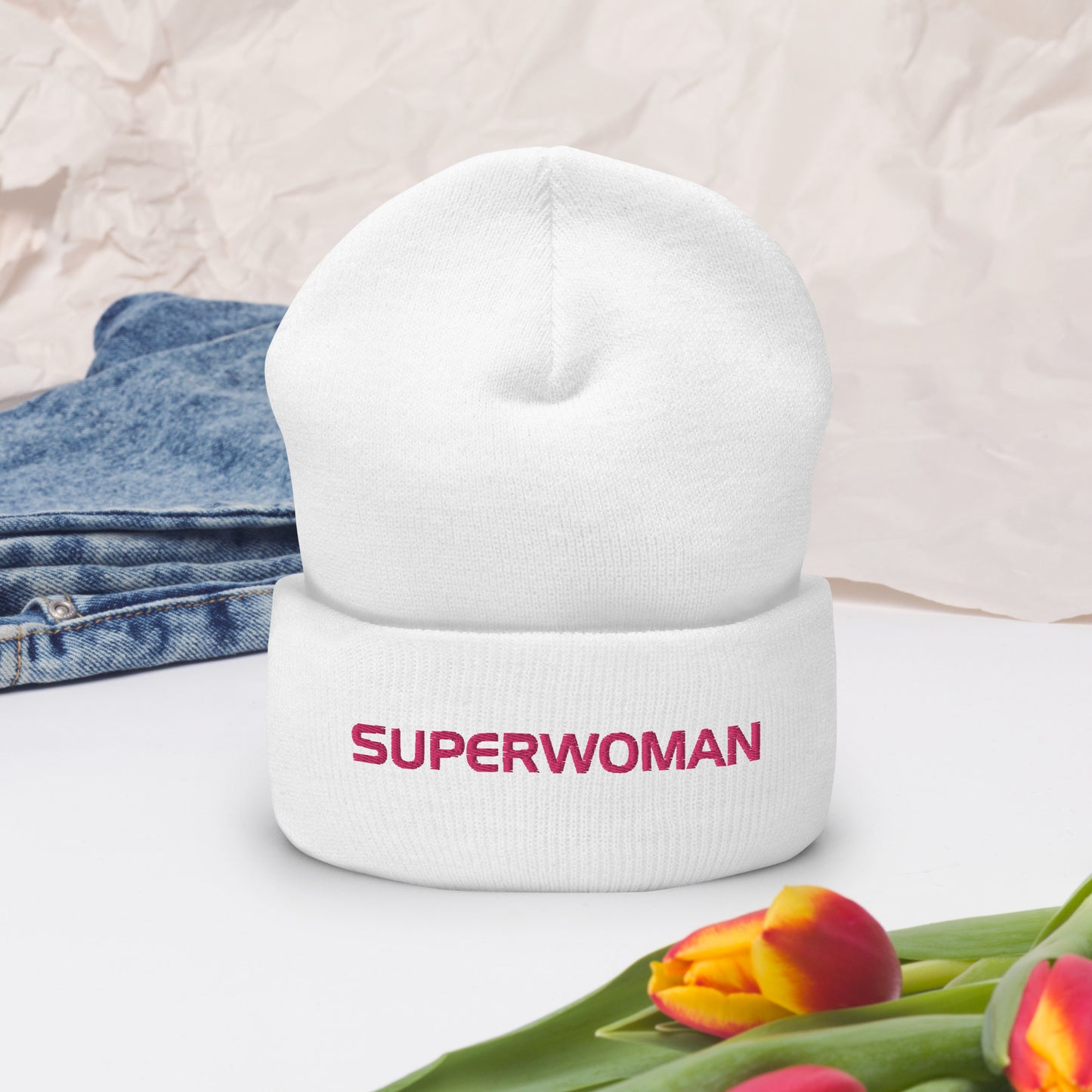 SUPERWOMAN BY XCLUSIF POETIX Cuffed Beanie