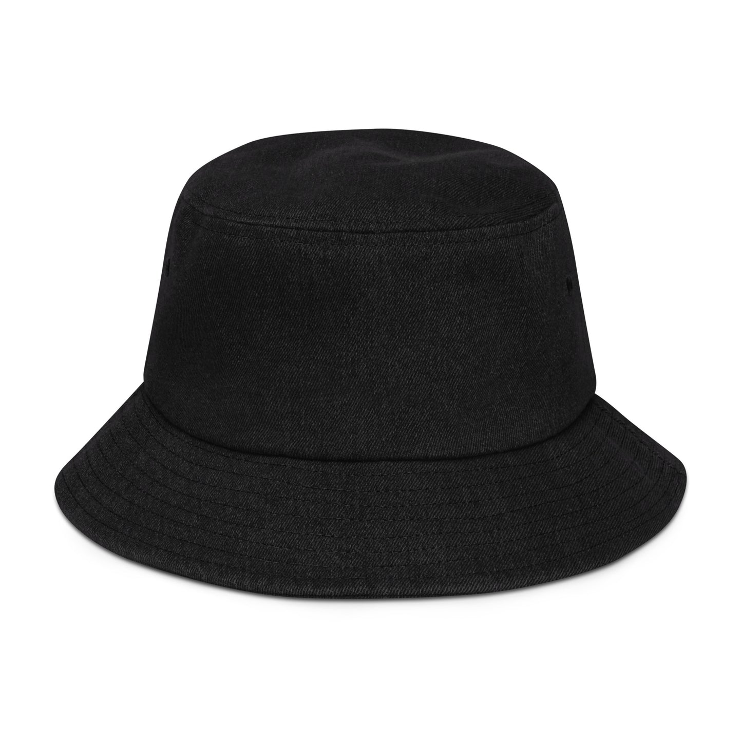 XCLUSIF POETIX BLACK LOGO Denim bucket hat