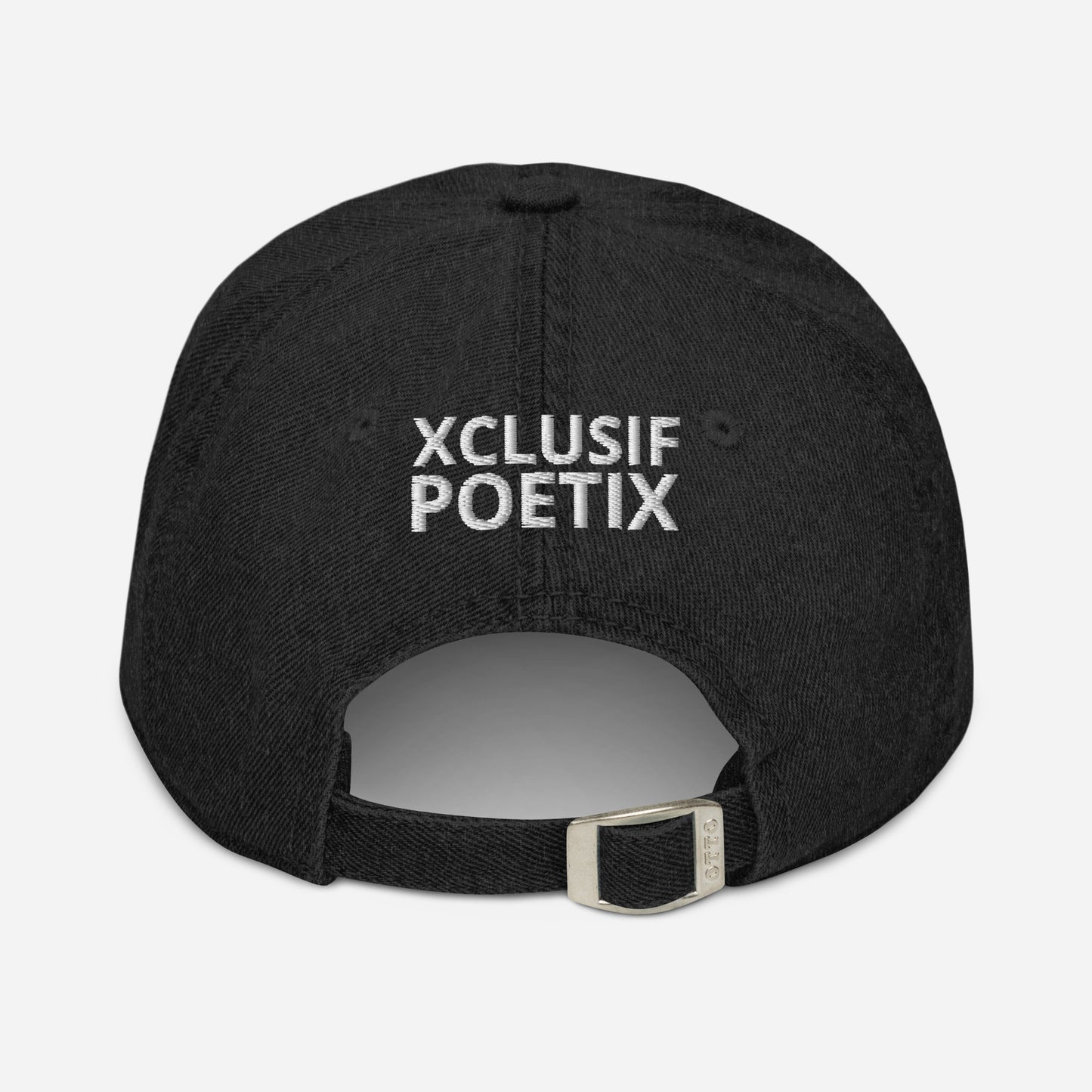 XCLUSIF POETIX WHITE LOGO Denim Hat