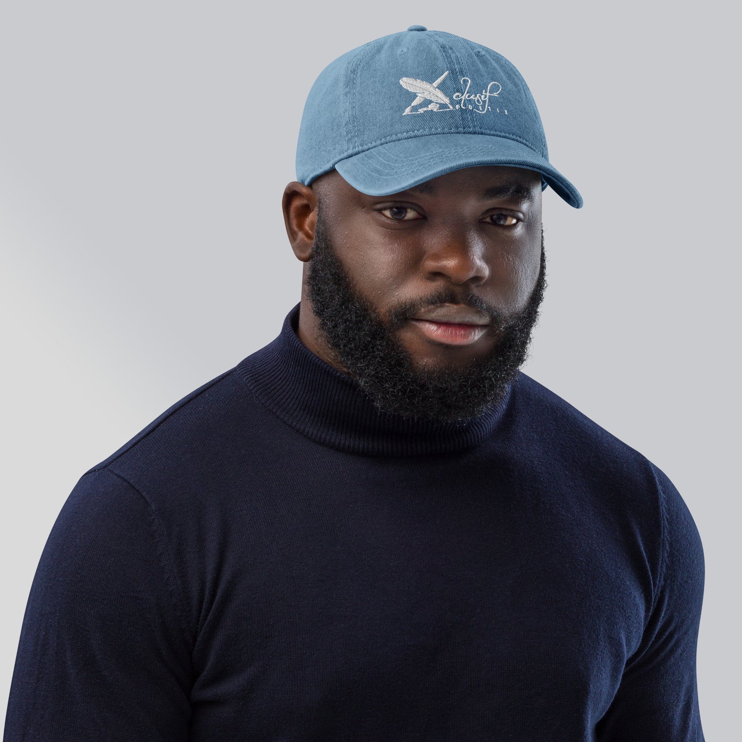 XCLUSIF POETIX WHITE LOGO Denim Hat