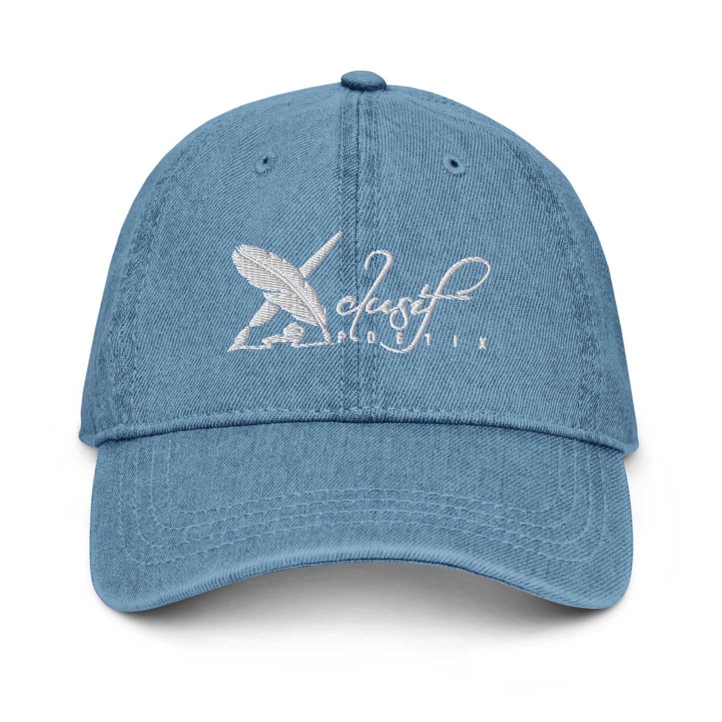 XCLUSIF POETIX WHITE LOGO Denim Hat