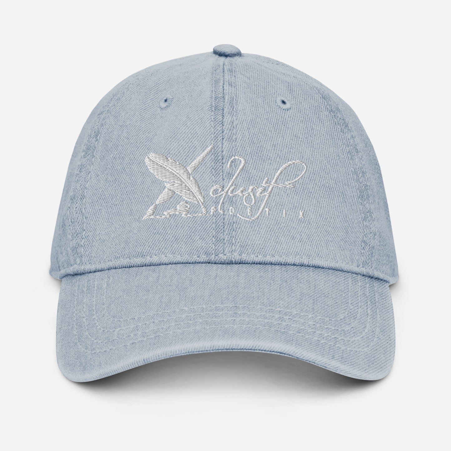 XCLUSIF POETIX WHITE LOGO Denim Hat