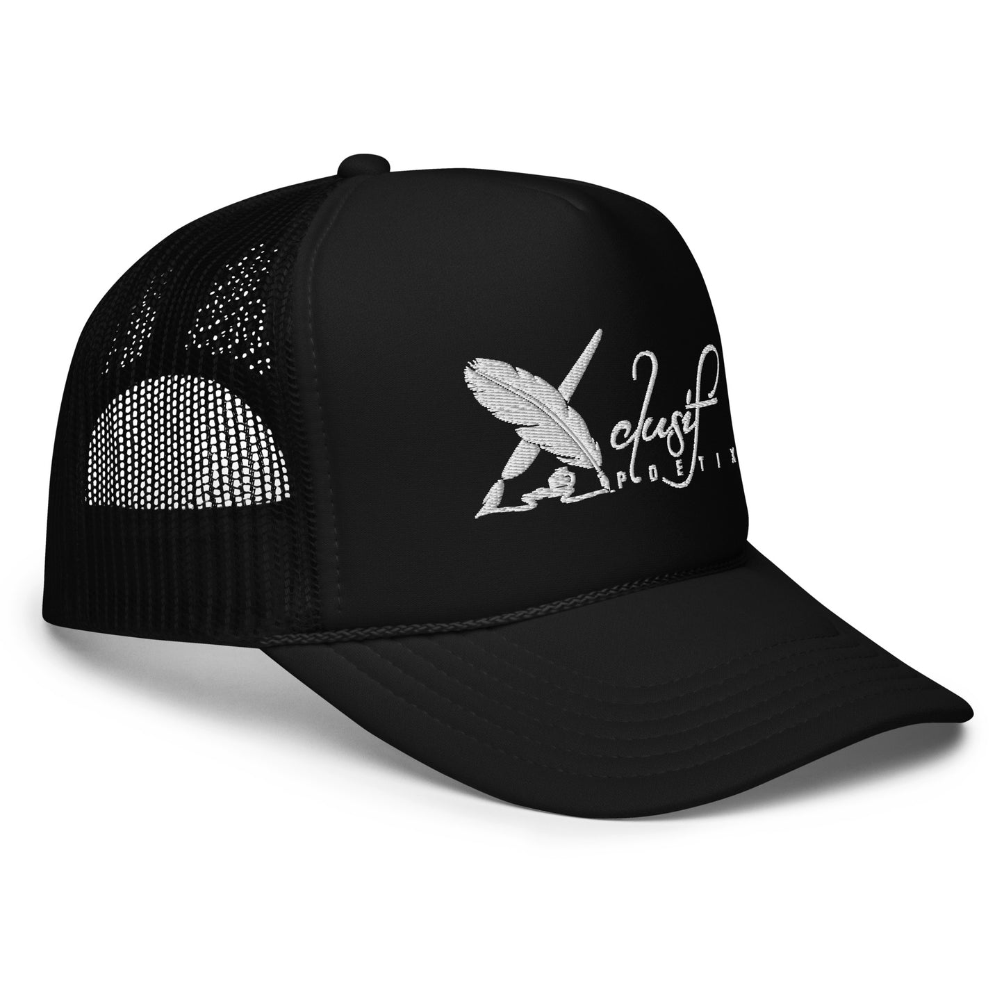 XCLUSIF POETIX WHITE LOGO Foam trucker hat