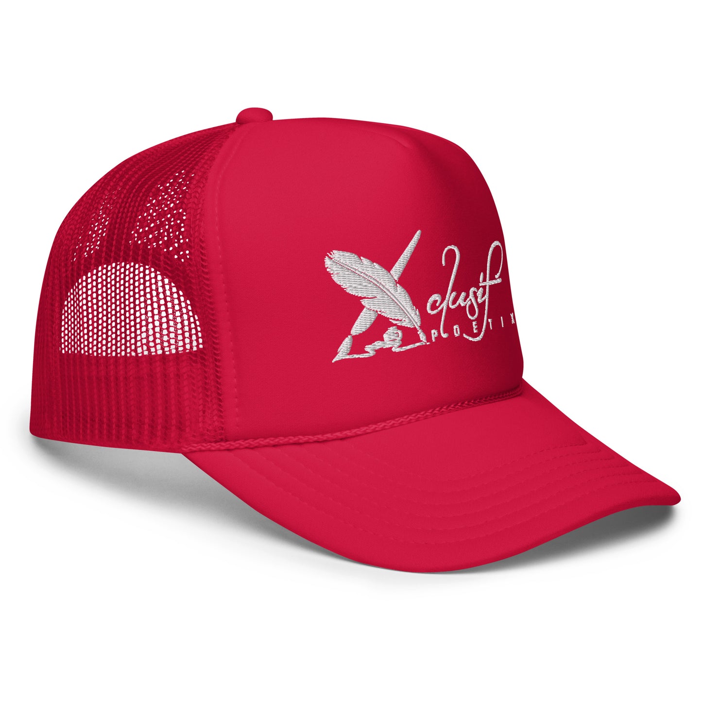 XCLUSIF POETIX WHITE LOGO Foam trucker hat