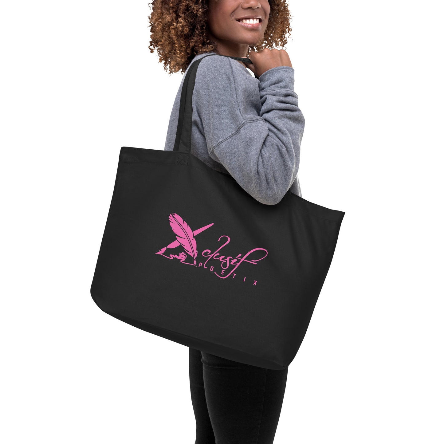 SUPERWOMAN BY XCLUSIF POETIX Large organic tote bag