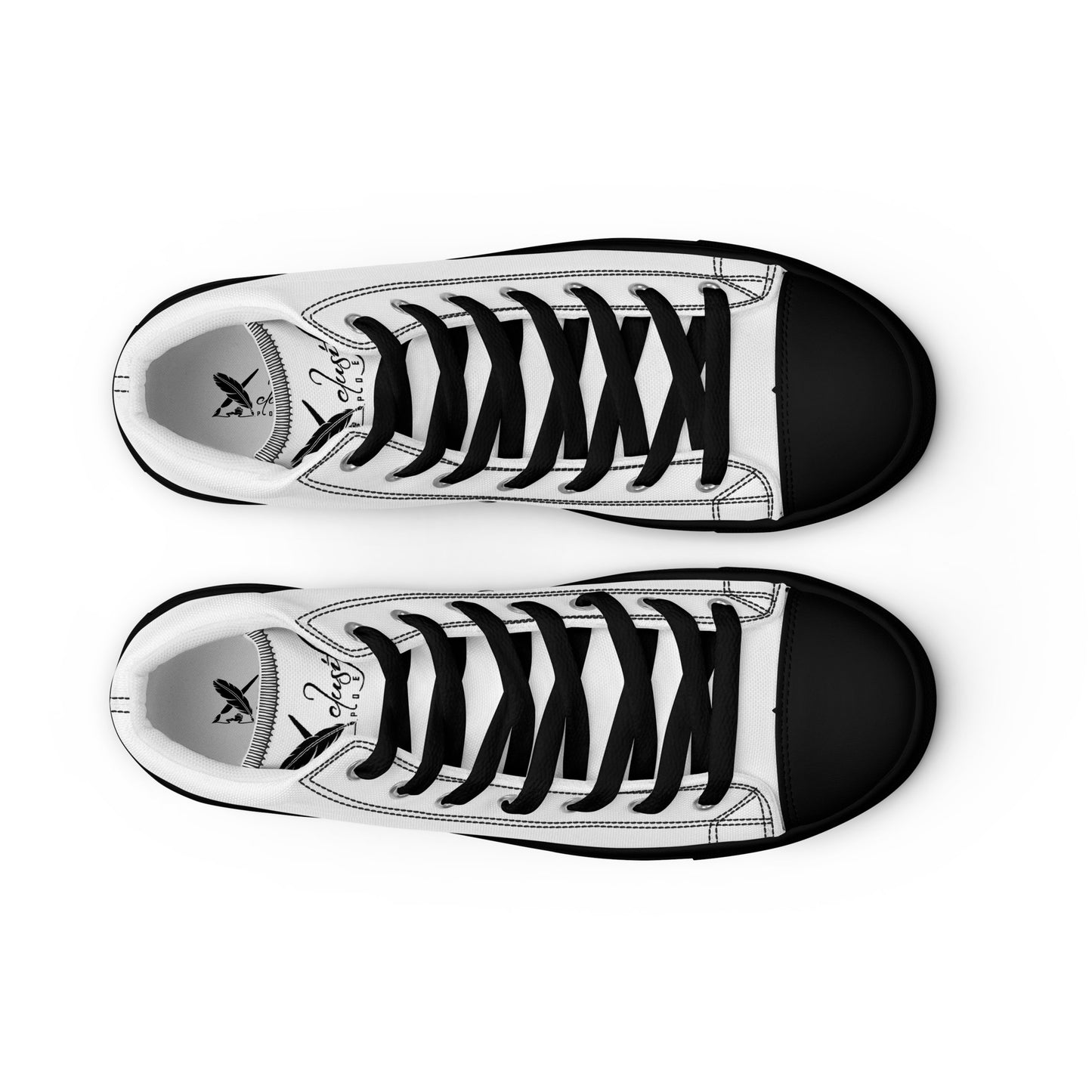 XCLUSIF POETIX WHITE & BLACK Men’s high top shoes