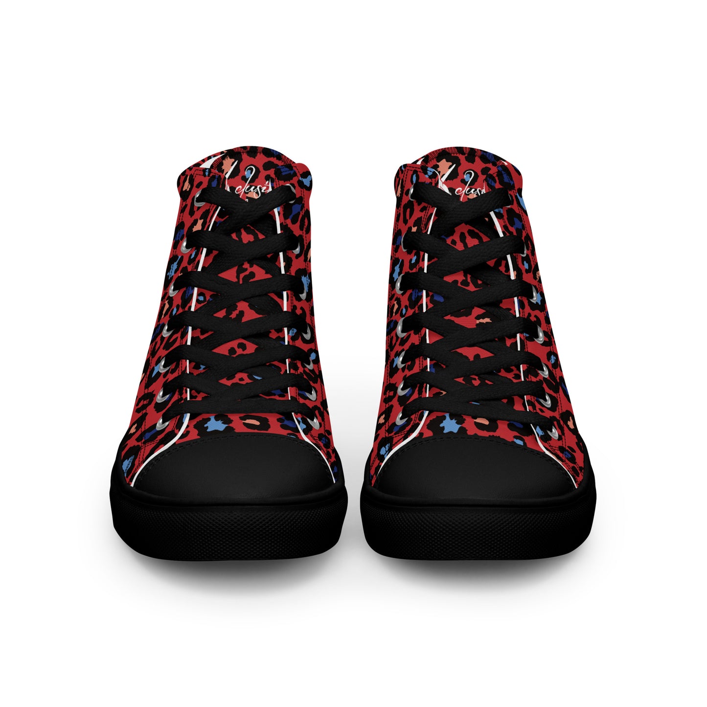 XCLUSIF POETIX RED LEOPARD Men’s high top shoes