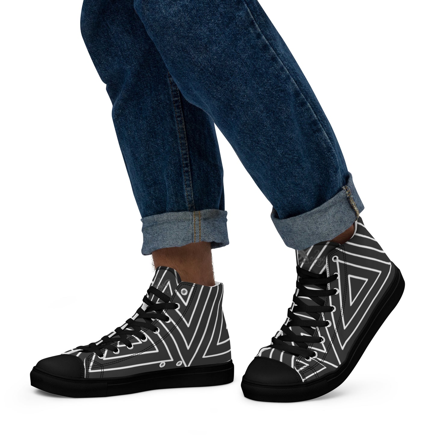 XCLUSIF POETIX BLACK TRIANGLE Men’s high top shoes