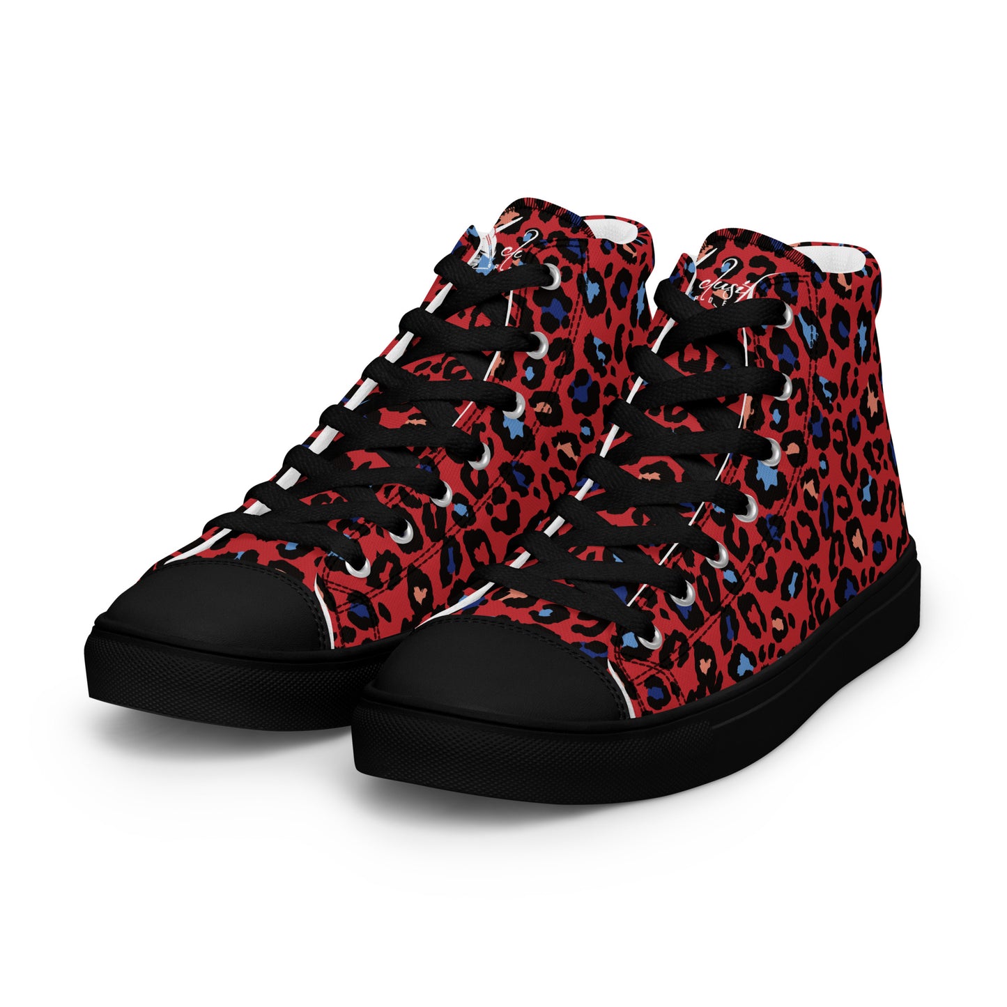 XCLUSIF POETIX RED LEOPARD Men’s high top shoes