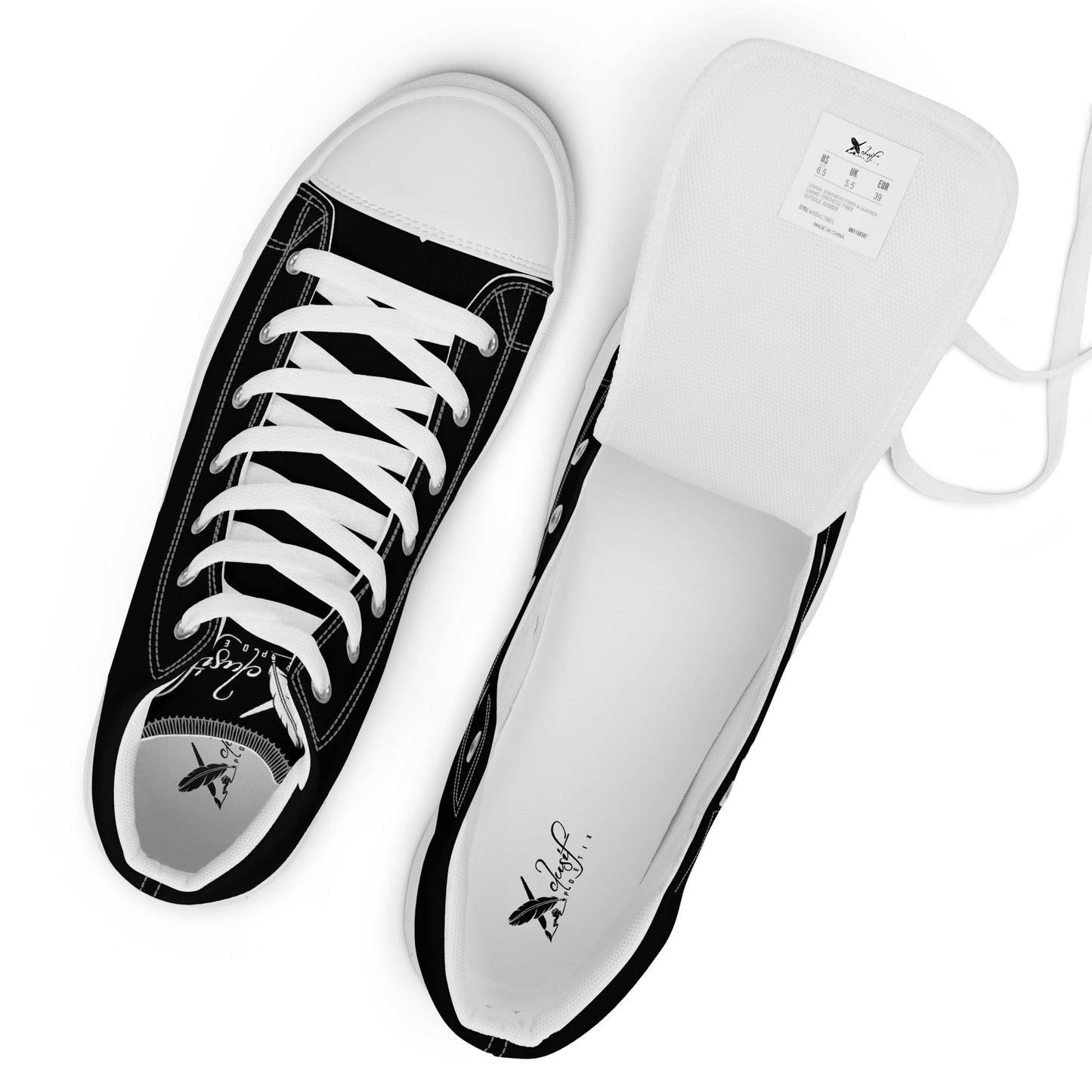 XCLUSIF POETIX BLACK & WHITE Men’s high top shoes