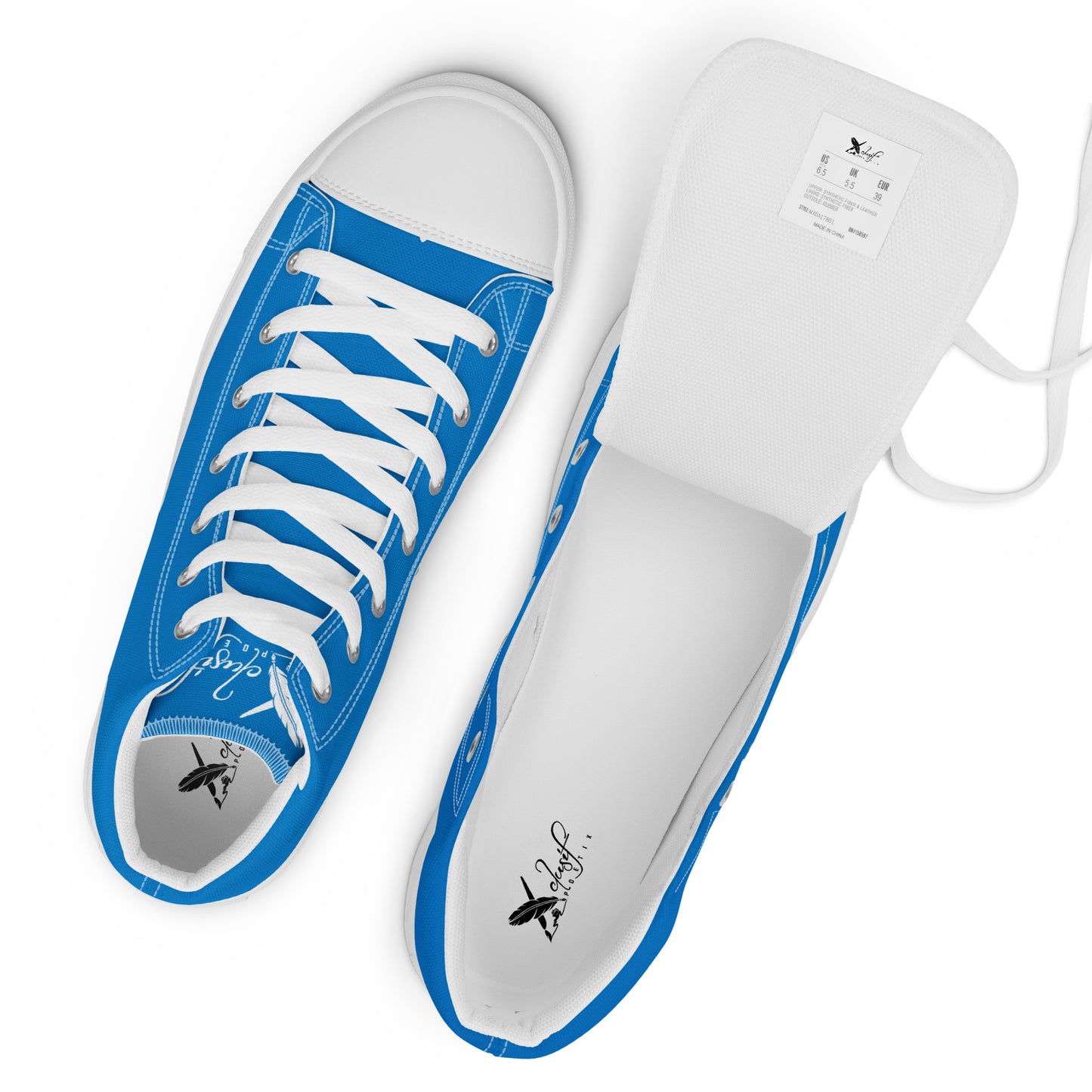 XCLUSIF POETIX BLUE & WHITE Men’s high top shoes