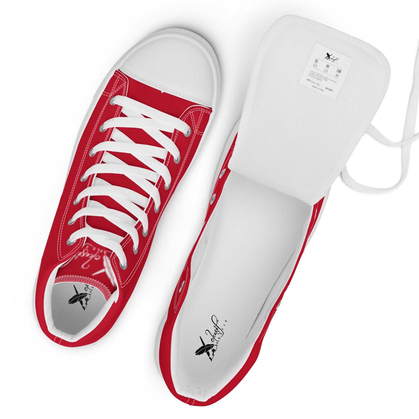 XCLUSIF POETIX RED & WHITE Men’s high top shoes