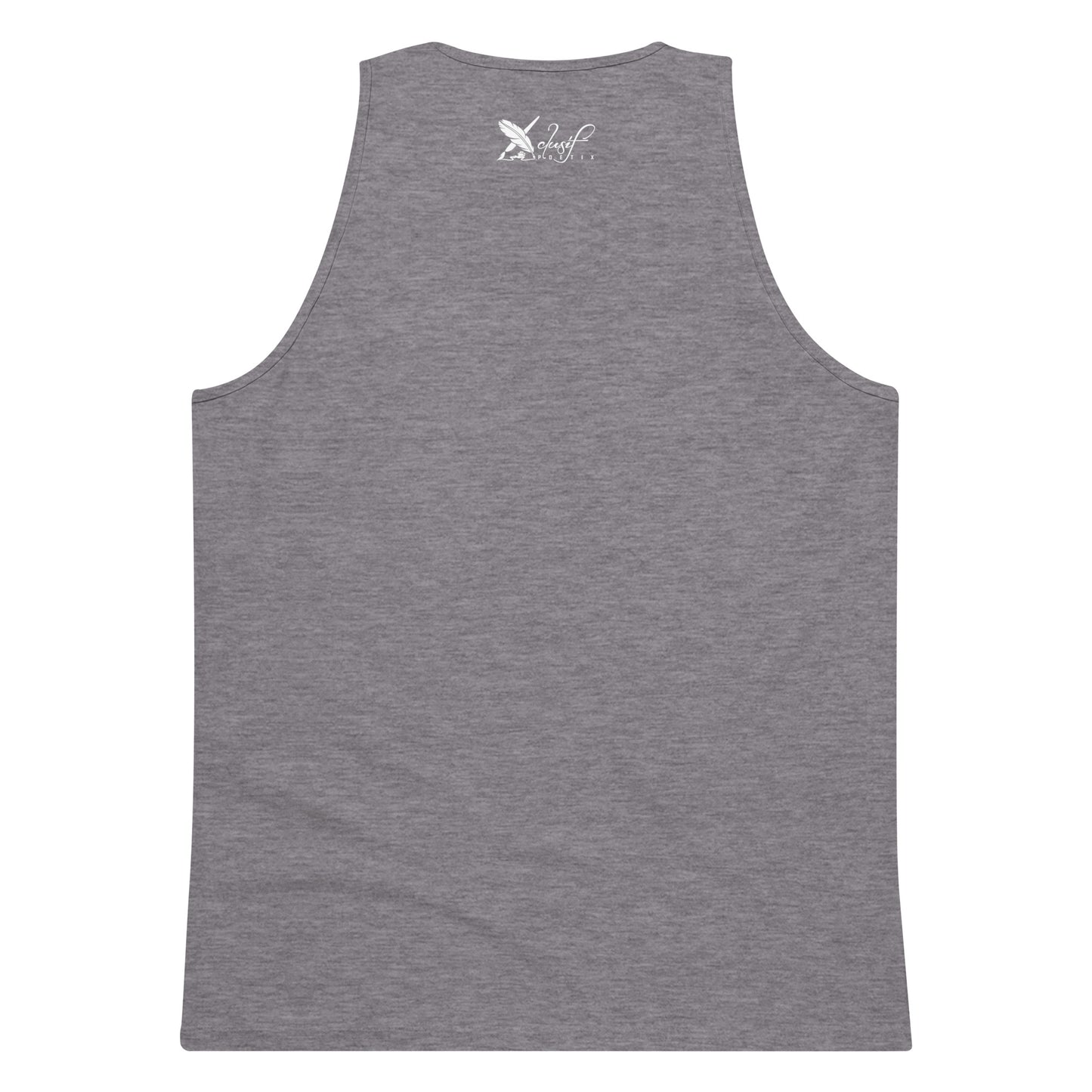 XCLUSIF POETIX WHITE LOGO Men’s premium tank top