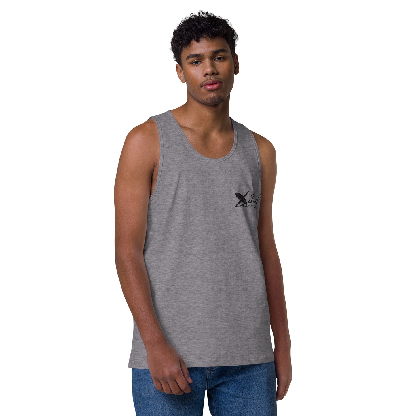 XCLUSIF POETIX BLACK LOGO Men’s premium tank top