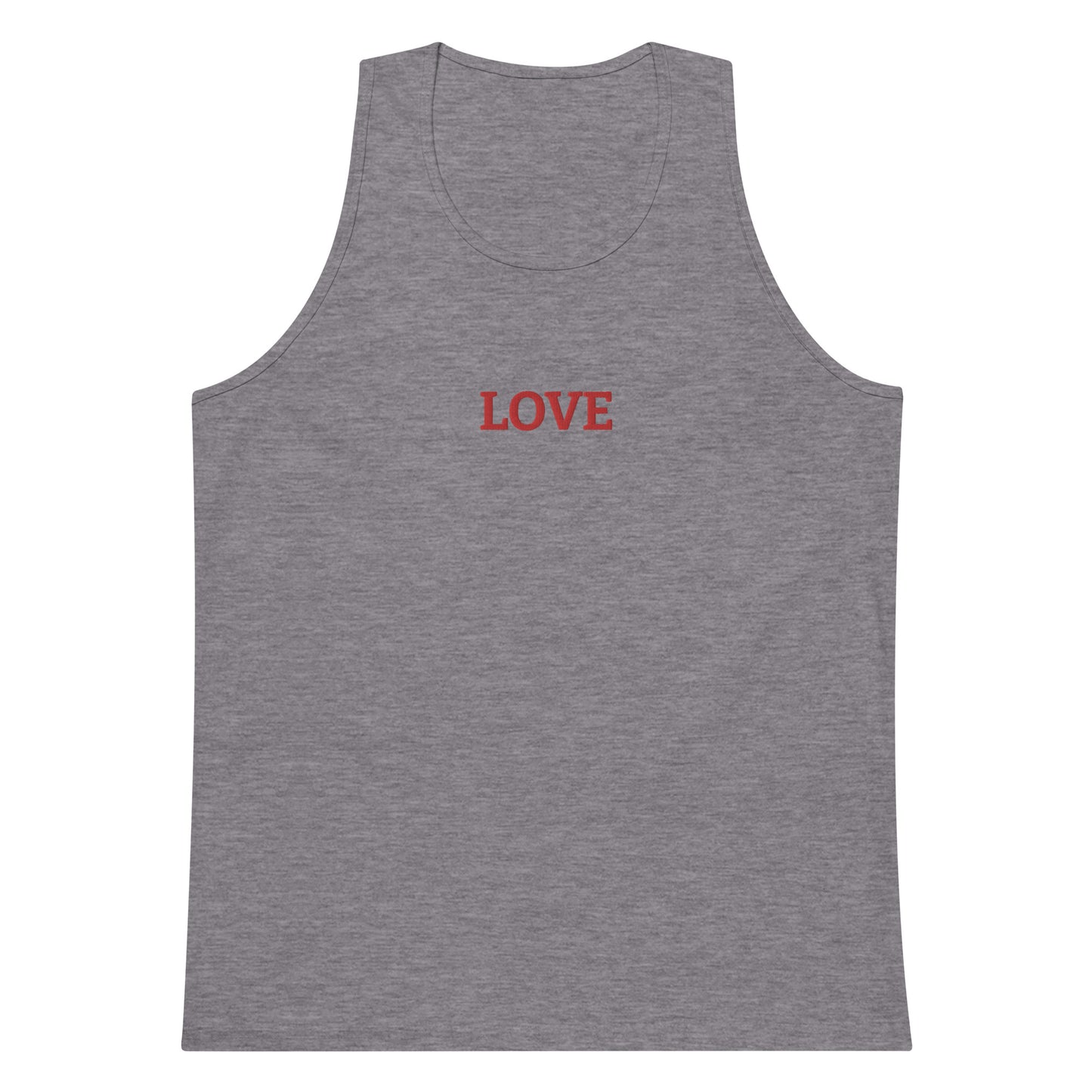 LOVE BY XCLUSIF POETIX Embroidery premium tank top