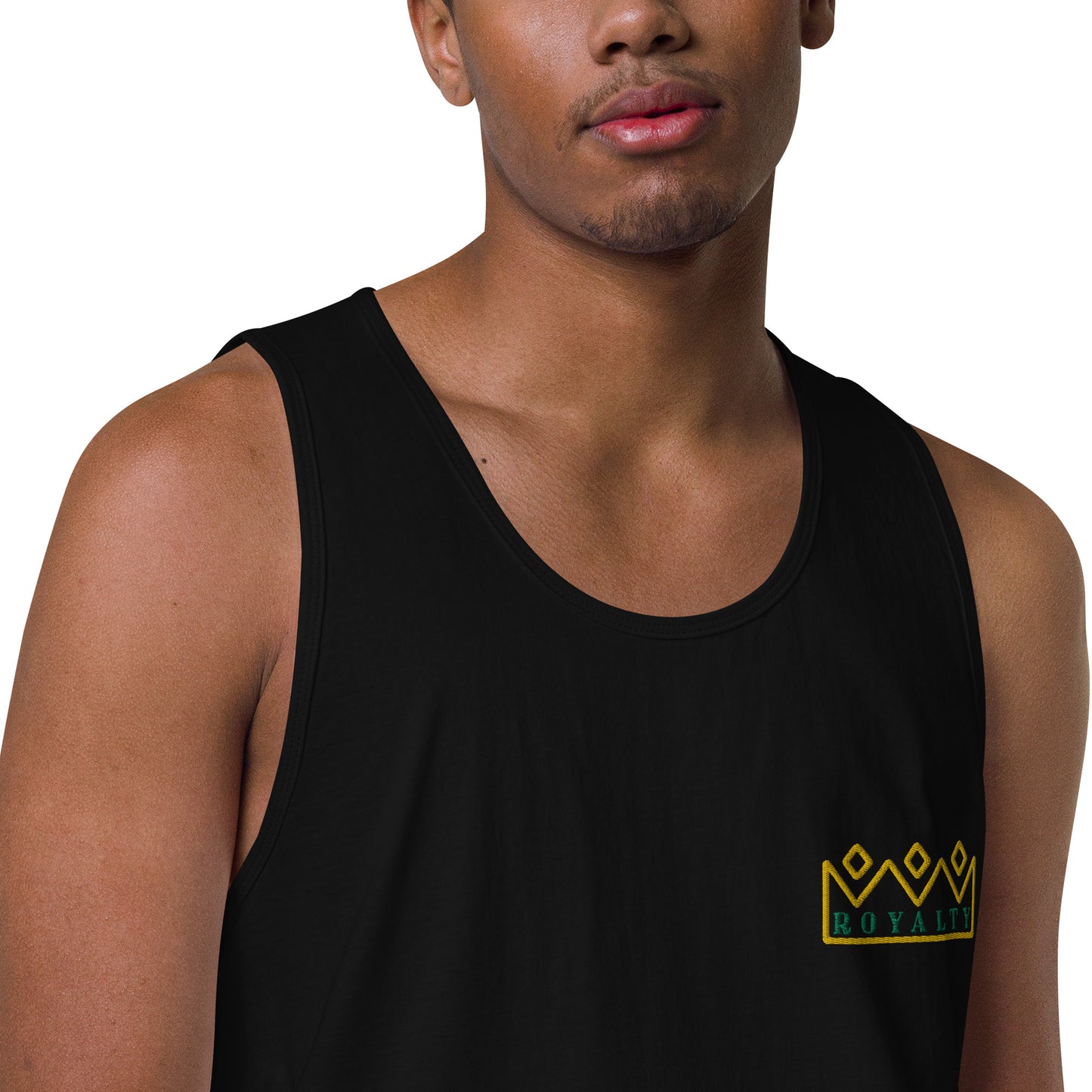 ROYALTY BY XCLUSIF POETIX Embroidery Men’s premium tank top