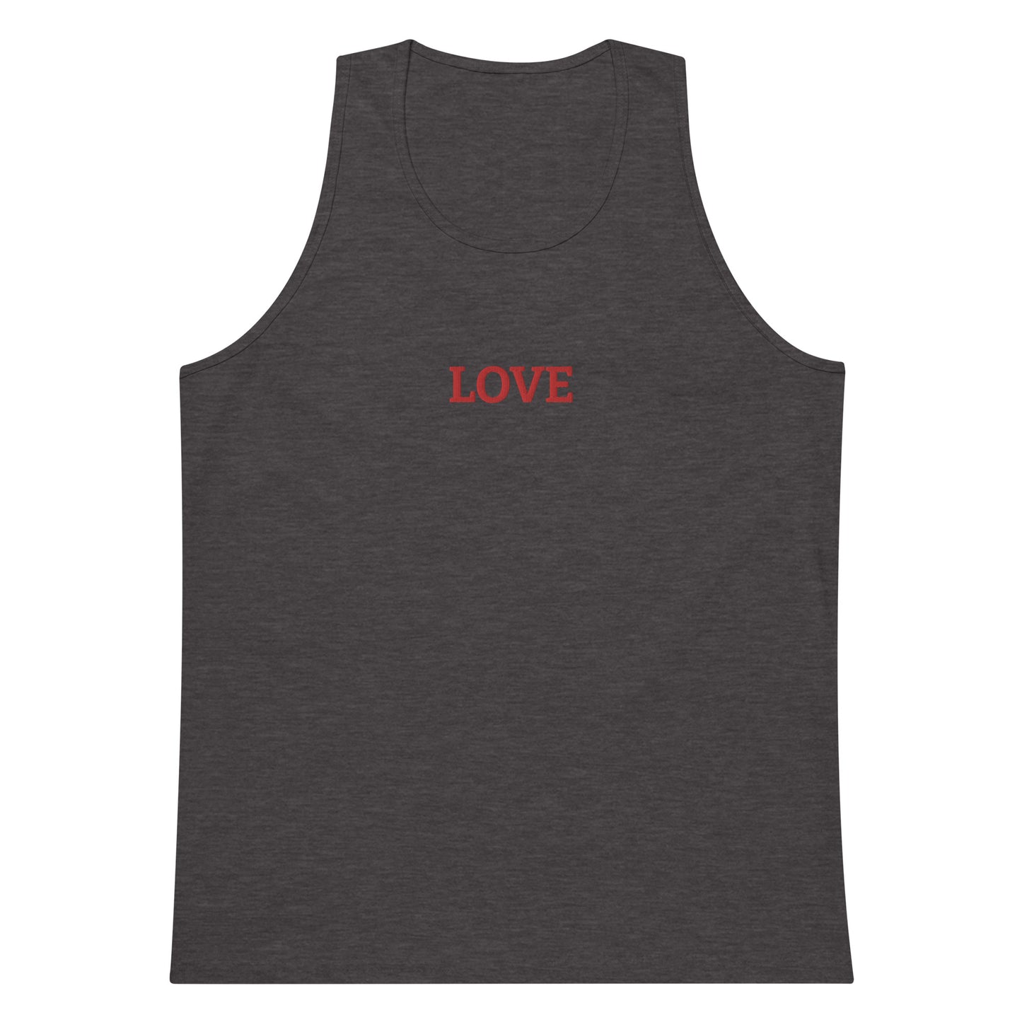 LOVE BY XCLUSIF POETIX Embroidery premium tank top