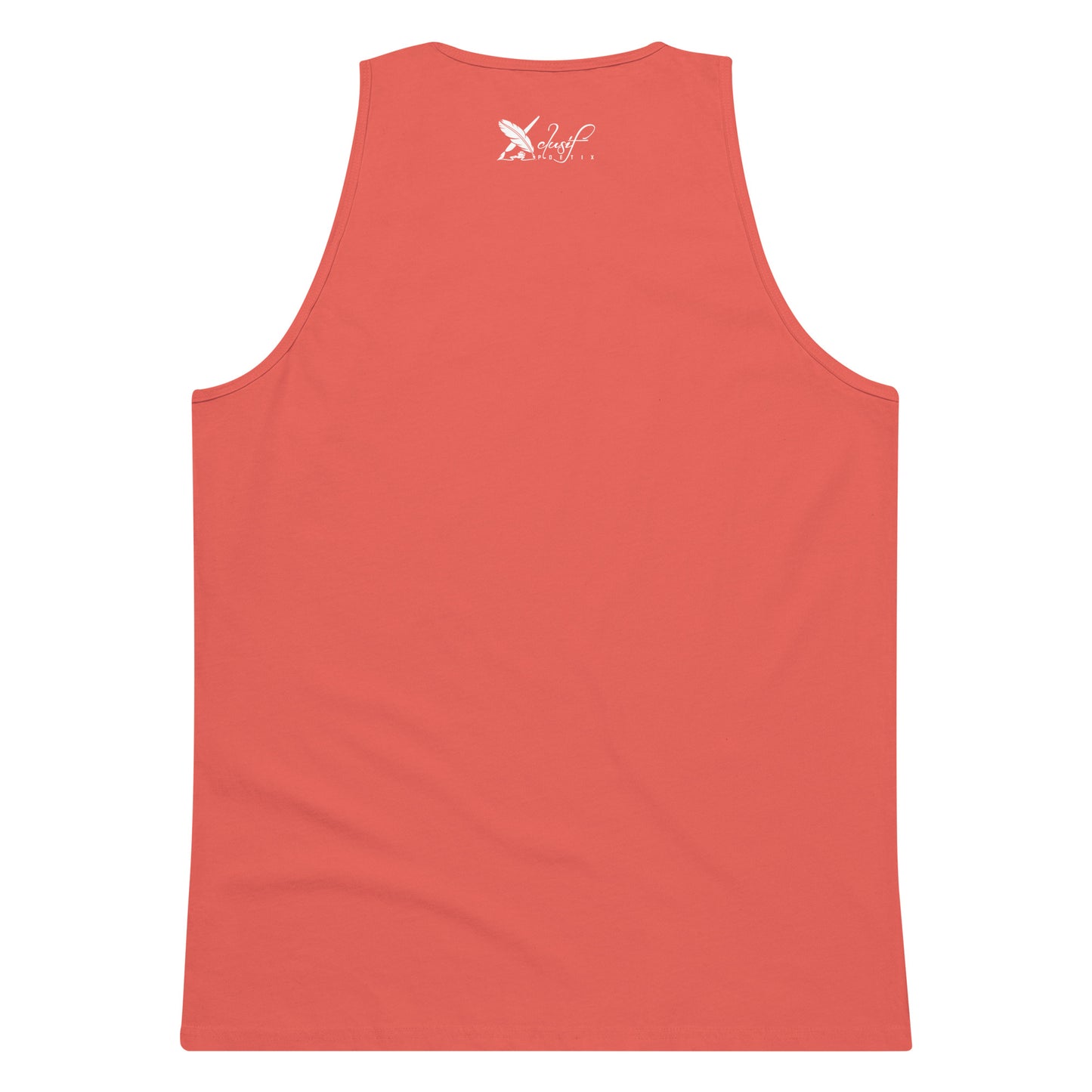 XCLUSIF POETIX WHITE LOGO Men’s premium tank top