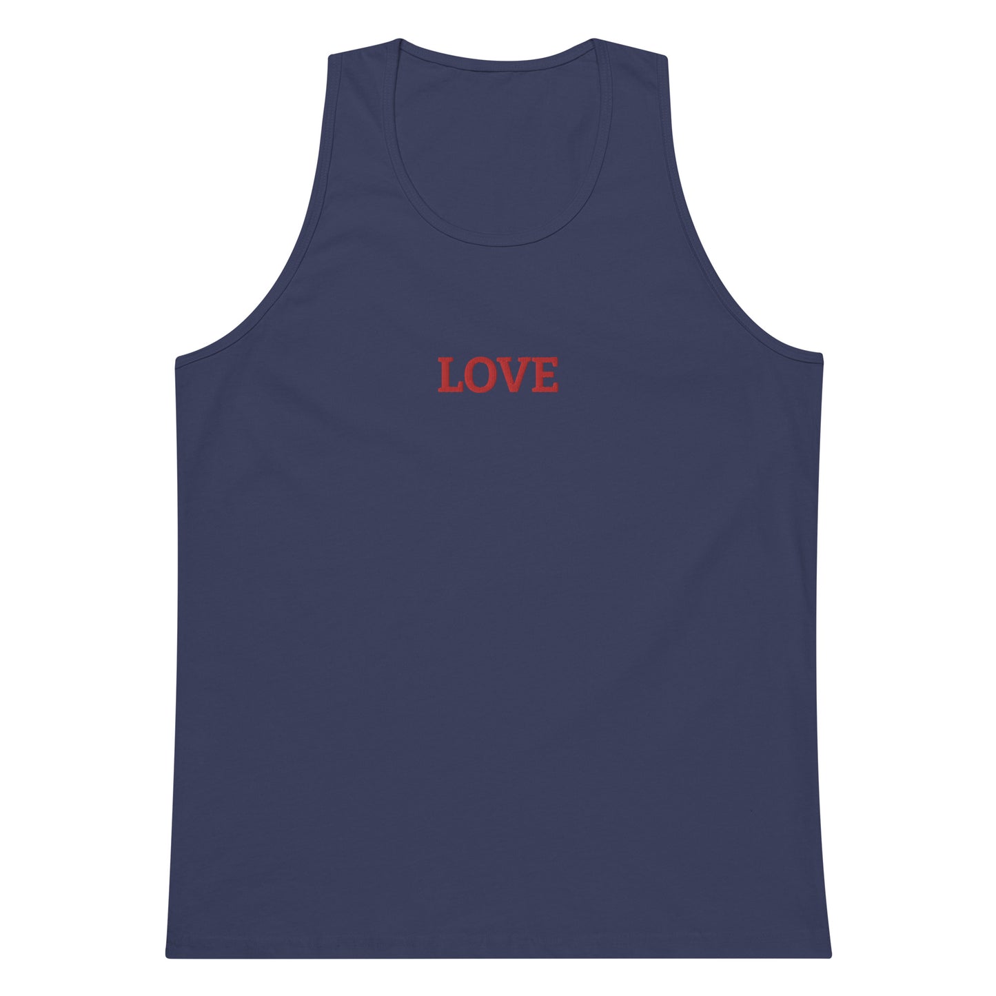 LOVE BY XCLUSIF POETIX Embroidery premium tank top