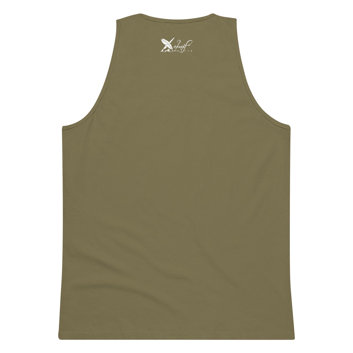 XCLUSIF POETIX WHITE LOGO Men’s premium tank top