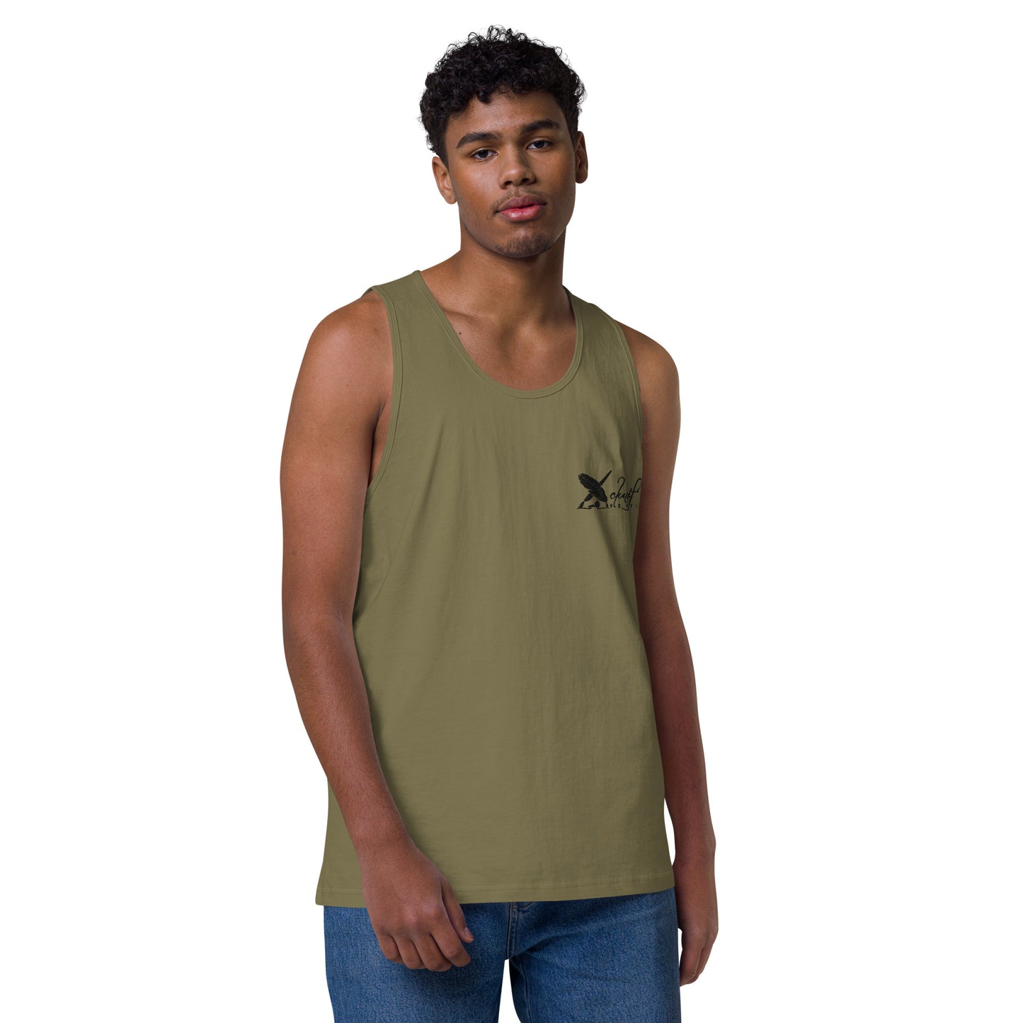 XCLUSIF POETIX BLACK LOGO Men’s premium tank top