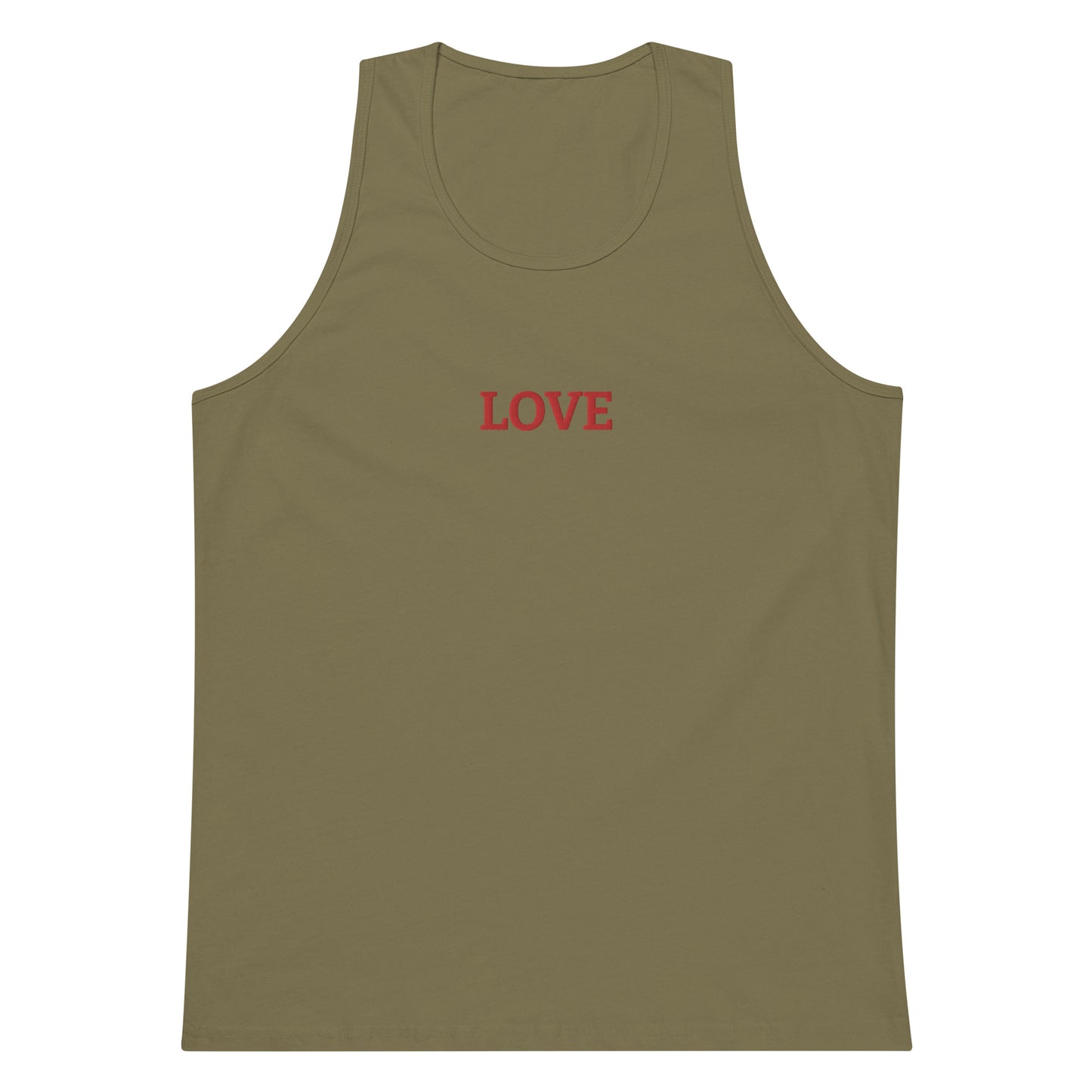 LOVE BY XCLUSIF POETIX Embroidery premium tank top