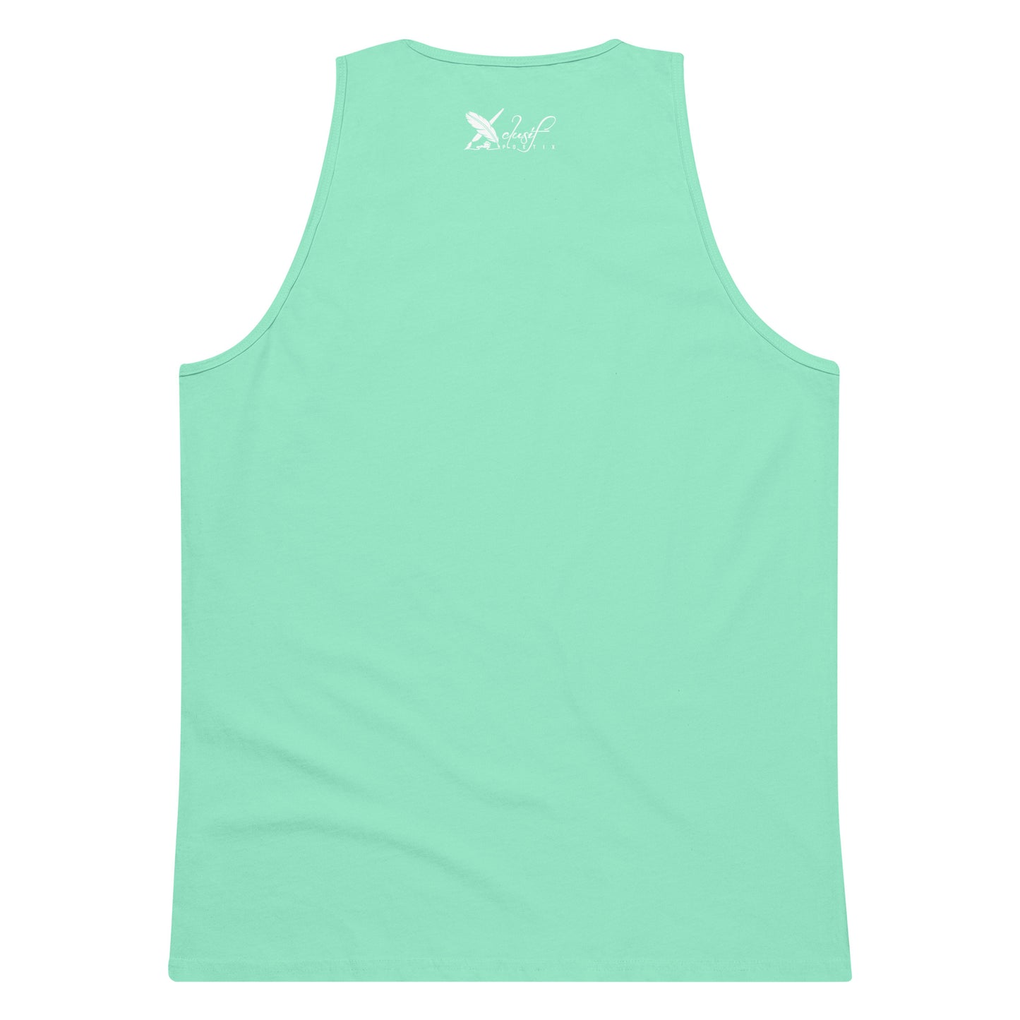 XCLUSIF POETIX WHITE LOGO Men’s premium tank top