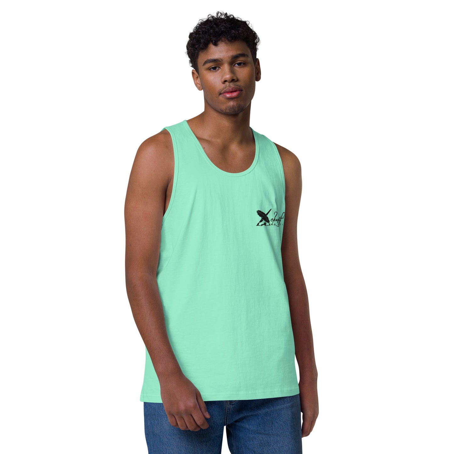 XCLUSIF POETIX BLACK LOGO Men’s premium tank top