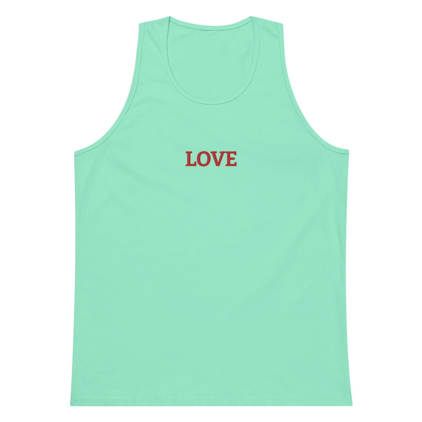 LOVE BY XCLUSIF POETIX Embroidery premium tank top