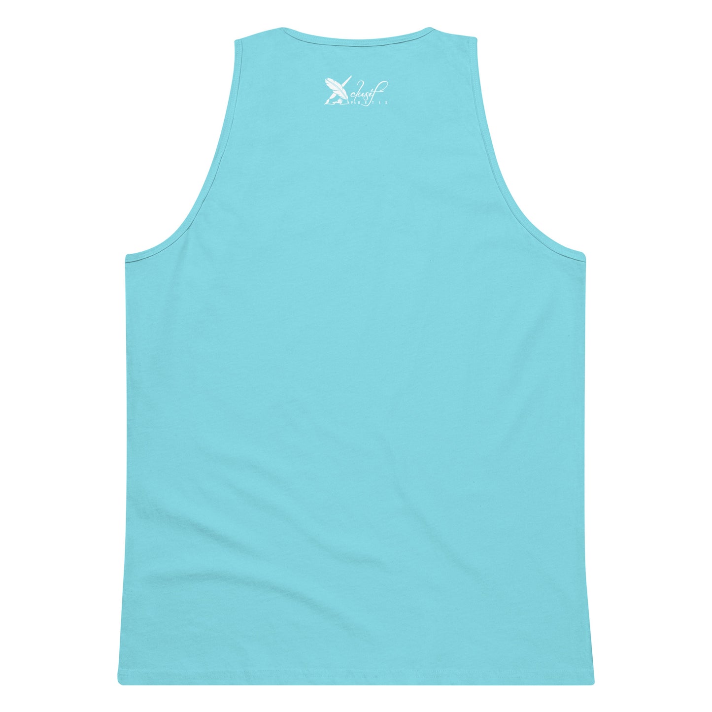 XCLUSIF POETIX WHITE LOGO Men’s premium tank top