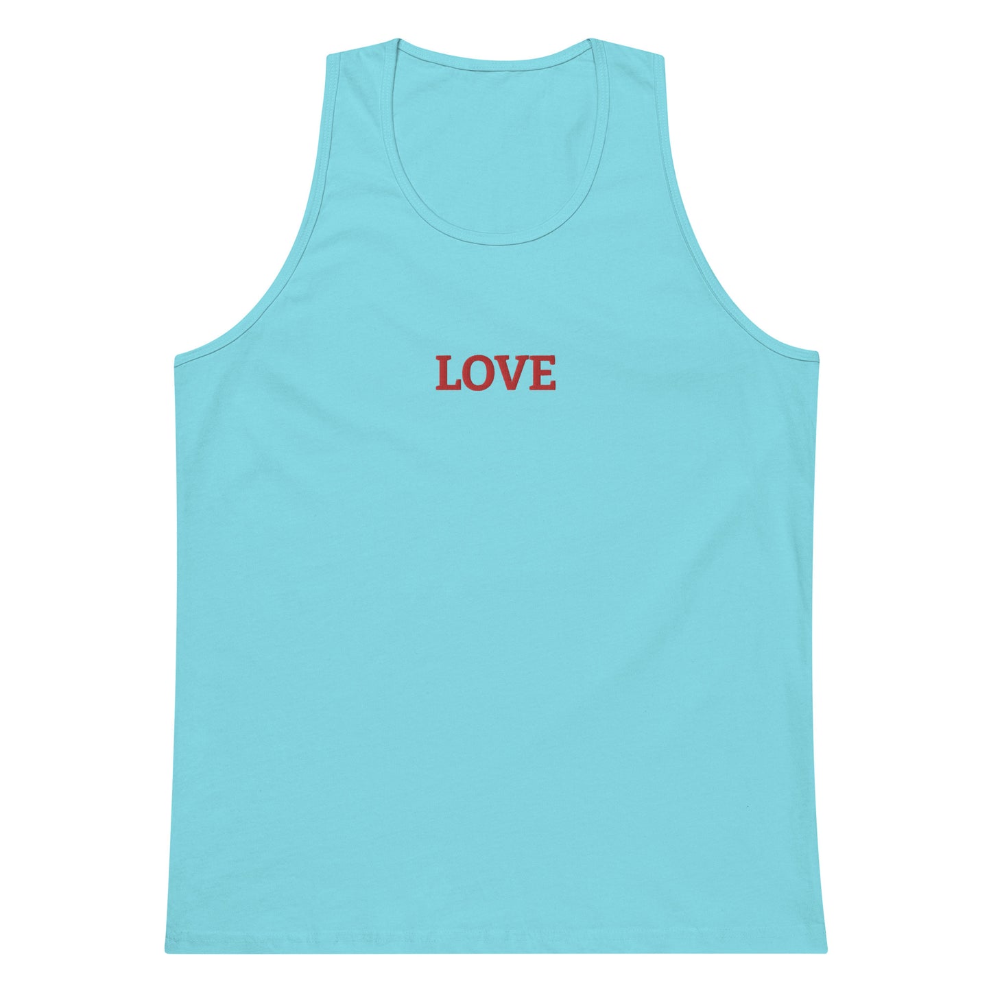 LOVE BY XCLUSIF POETIX Embroidery premium tank top