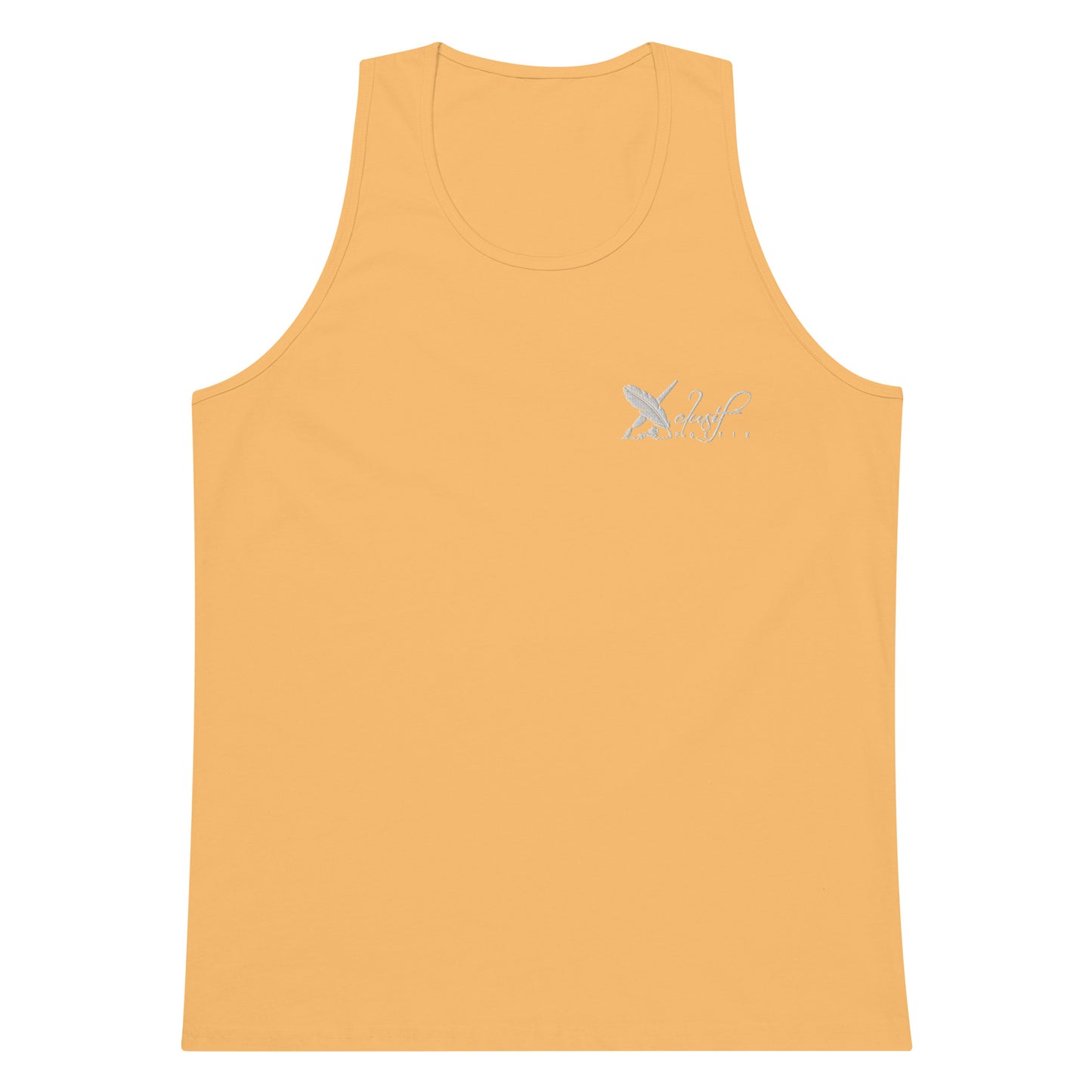 XCLUSIF POETIX WHITE LOGO Men’s premium tank top