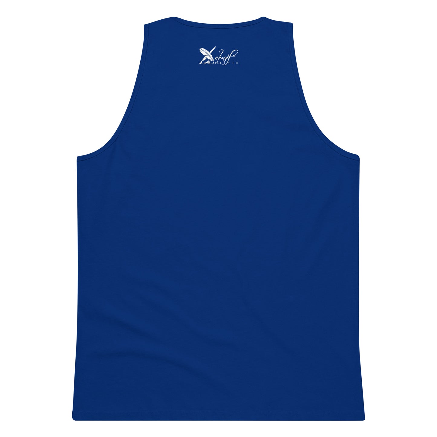 XCLUSIF POETIX WHITE LOGO Men’s premium tank top