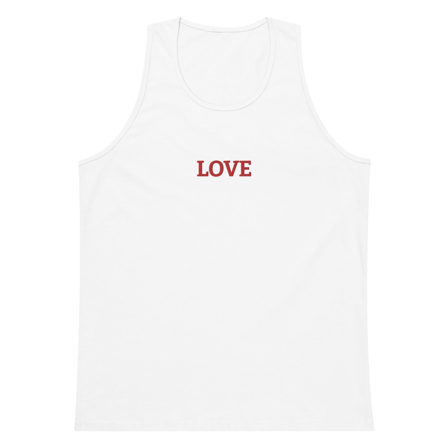 LOVE BY XCLUSIF POETIX Embroidery premium tank top