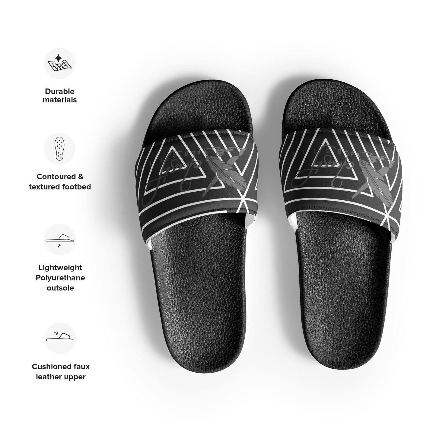 XCLUSIF POETIX BLACK TRIANGLE Men’s slides