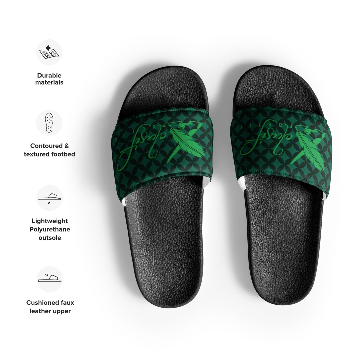 XCLUSIF POETIX LUXURY GREEN Men’s slides