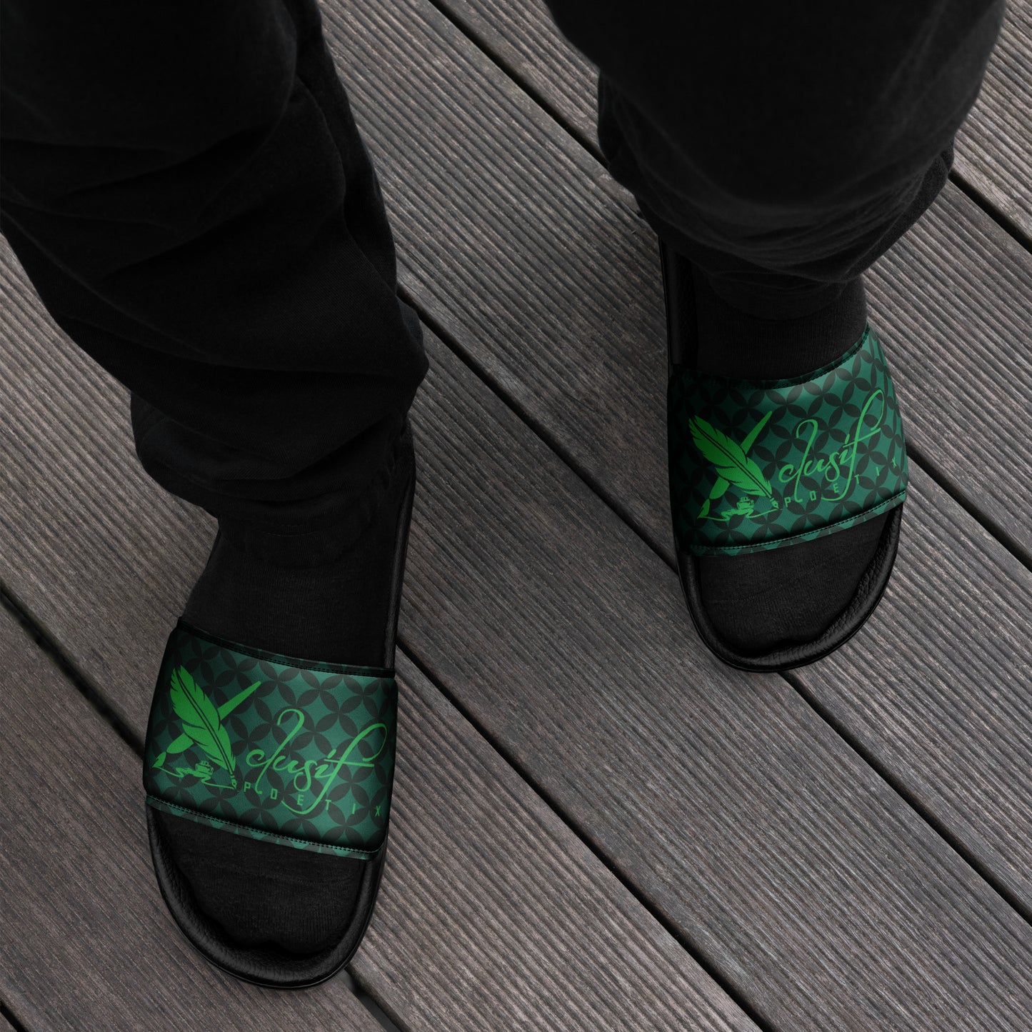 XCLUSIF POETIX LUXURY GREEN Men’s slides